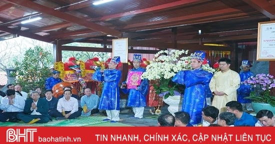 Trang nghiêm lễ khai ấn đền Trần ở Hà Tĩnh