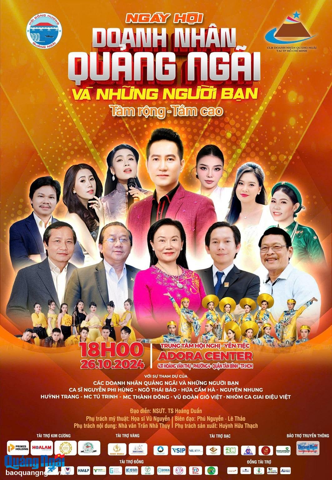 Poster chính thức của Chương trình Ngày hội Doanh nhân và những người bạn tại TP.Hồ Chí Minh.