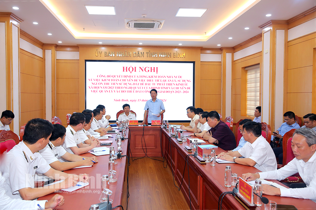 Anuncio de la decisión de realizar auditorías temáticas en la provincia de Ninh Binh