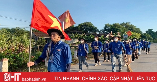 "Green Summer" of student volunteer teams in Ha Tinh