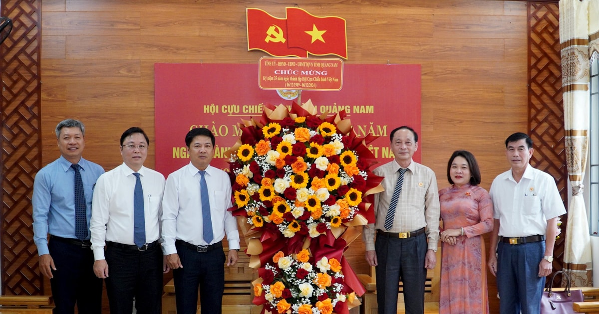 Provincial Party Secretary Luong Nguyen Minh Triet visited and congratulated the Provincial Veterans Association on its Traditional Day