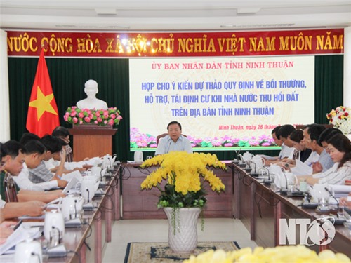 Provincial People's Committee meets to give opinions on compensation, support and resettlement policies