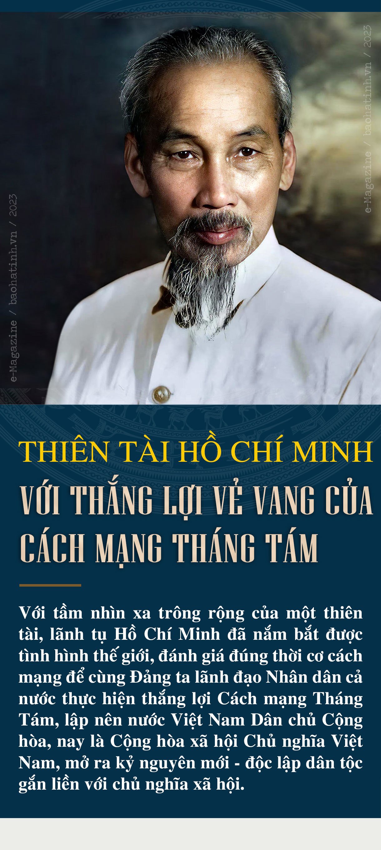 Thiên tài Hồ Chí Minh với thắng lợi vẻ vang của Cách mạng Tháng Tám