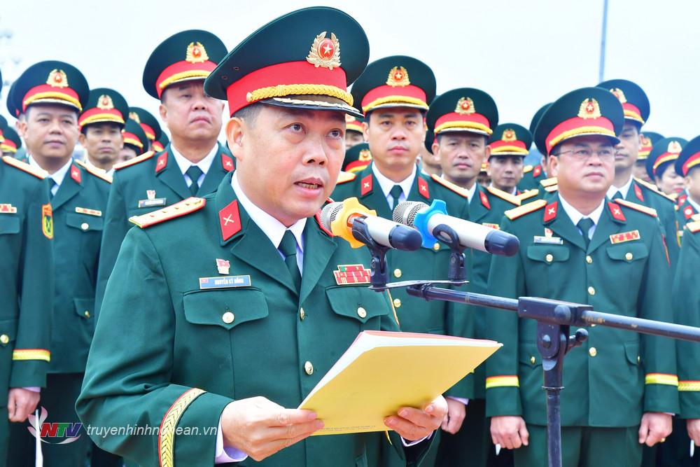 Colonel Nguyen Ky Hong - Deputy Secretary of the Party Committee, Political Commissar of the Provincial Military Command reported to Uncle Ho.