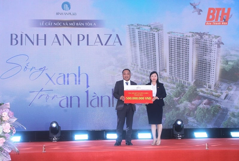 Lễ cất nóc và mở bán Tòa A dự án Chung cư Bình An Plaza