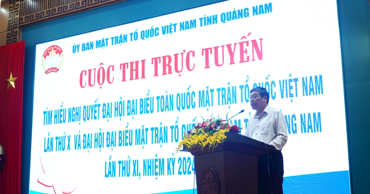 Thí sinh Trần Ngọc Khôi (huyện Duy Xuyên) đoạt giải Nhất