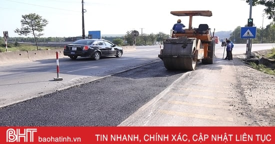 Cienco 4 repaired 46,600 m2 of damage on National Highway 1 through Ha Tinh