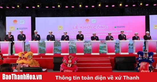 Ceremonia de inauguración del proyecto del Centro Comercial Thanh Hoa de AEON MALL