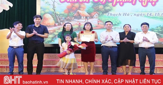 Xã Ngọc Sơn nhất Liên hoan Dân ca ví, giặm Nghệ Tĩnh toàn huyện Thạch Hà