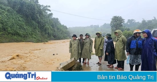 Chủ động các phương án ứng phó với sạt lở đất, lũ quét ở khu vực miền núi Hướng Hóa