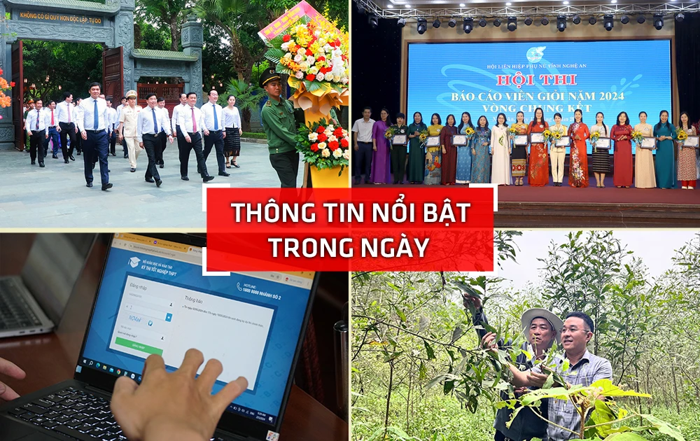 Nghệ An: Thông tin nổi bật ngày 13/5