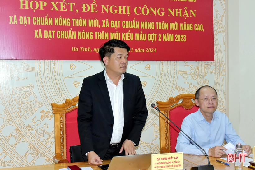 Proposal to recognize 7 communes meeting the standards of new rural areas in Ha Tinh