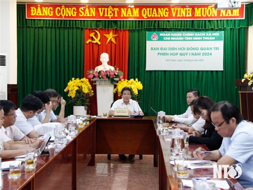 Ban đại diện Hội đồng quản trị chi nhánh Ngân hàng Chính sách xã hội tỉnh triển khai nhiệm vụ quý II năm 2024