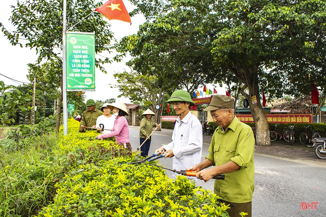 รักษาและปรับปรุงคุณภาพเกณฑ์ในตำบลและอำเภอที่บรรลุรูปแบบชนบทใหม่