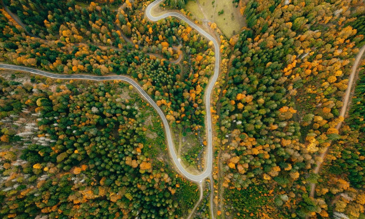 Осенний пейзаж на юге Германии.