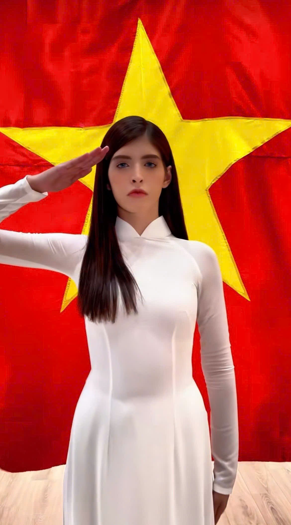 Trend of taking photos with the national flag and singing the national anthem on National Day September 2nd photo 1