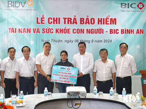 Tổng Công ty Bảo hiểm BIDV: Chi trả hơn 1,2 tỷ đồng quyền lợi bảo hiểm cho gia đình khách hàng