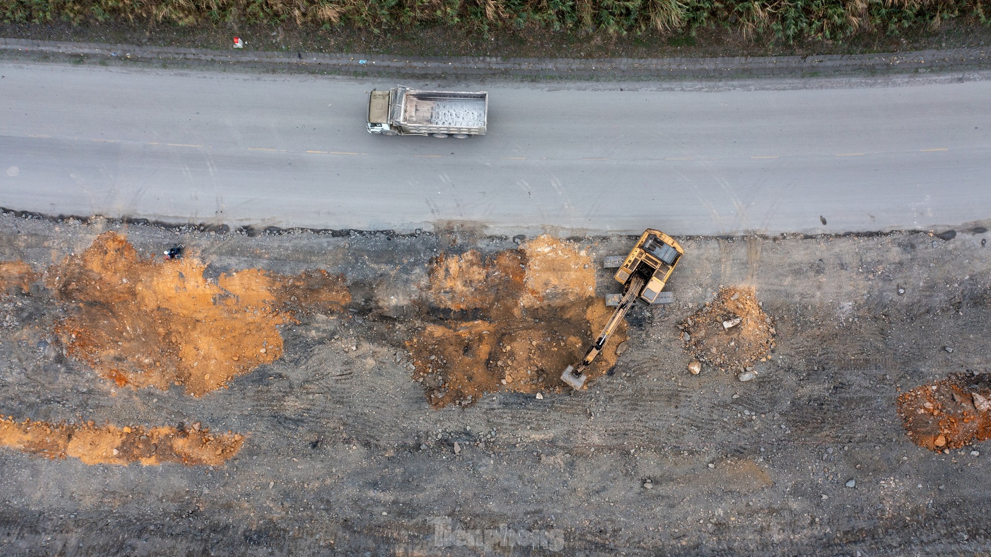 Le projet d'extension de la route de « mille milliards de dollars » à Quang Ninh est en construction lente, photo 16