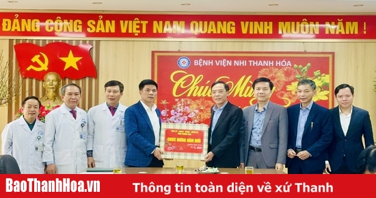 Le vice-président du Comité populaire provincial, Dau Thanh Tung, a rendu visite aux hôpitaux et leur a souhaité une bonne année