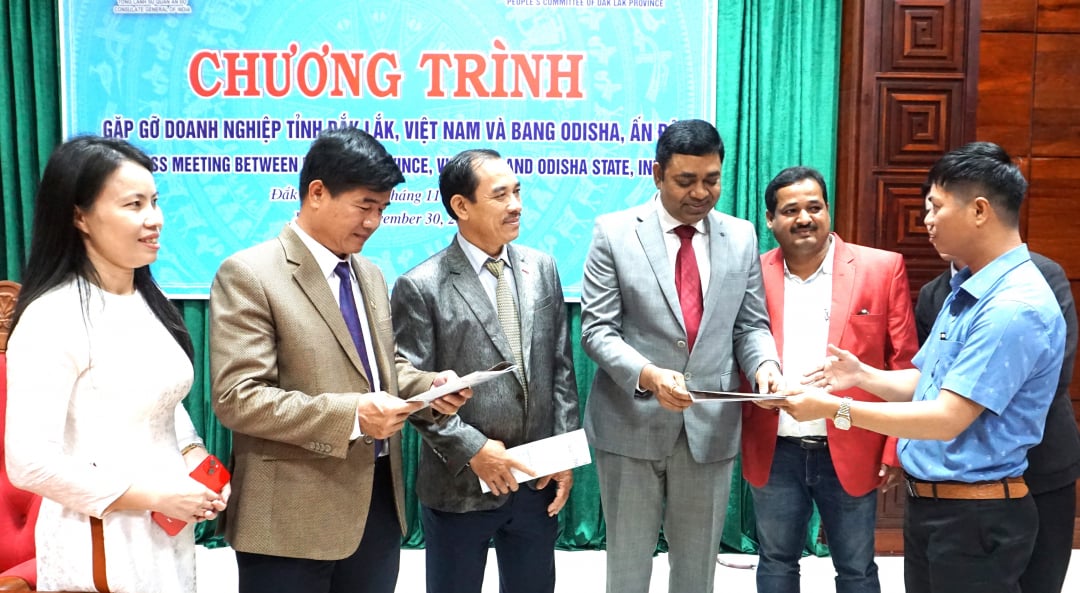 Chương trình gặp gỡ doanh nghiệp tỉnh Đắk Lắk và Bang Odisha - Ấn Độ