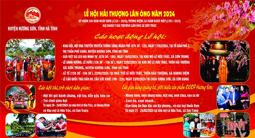 Listo para esperar el día de apertura del festival Hai Thuong Lan Ong