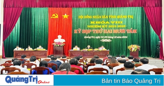 Tercer día laborable, 28ª sesión del Consejo Popular Provincial de Quang Tri, período VIII