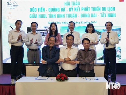 Seminar on promotion, advertising, and signing of tourism development agreements between the Tourism Associations of Ninh Thuan, Dong Nai, and Tay Ninh provinces