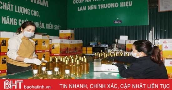 Cơ sở OCOP Hương Sơn tăng tốc sản xuất phục vụ thị trường tết 