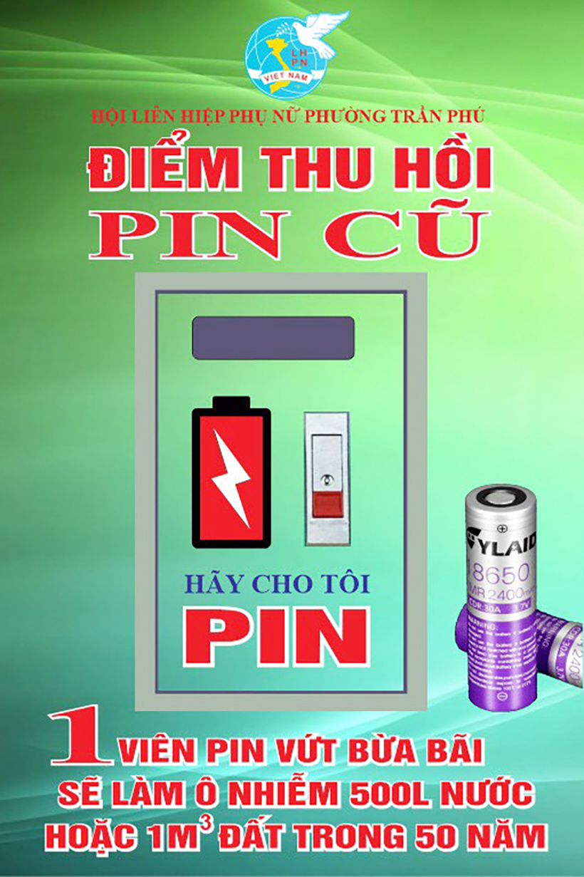 Ra mắt mô hình địa chỉ tin cậy ở cộng đồng và thu gom pin cũ ở TP Hà Tĩnh