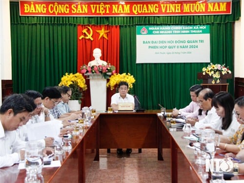 Ban đại diện Hội đồng quản trị Ngân hàng Chính sách xã hội tỉnh Ninh Thuận triển khai nhiệm vụ 6 tháng cuối năm 2024