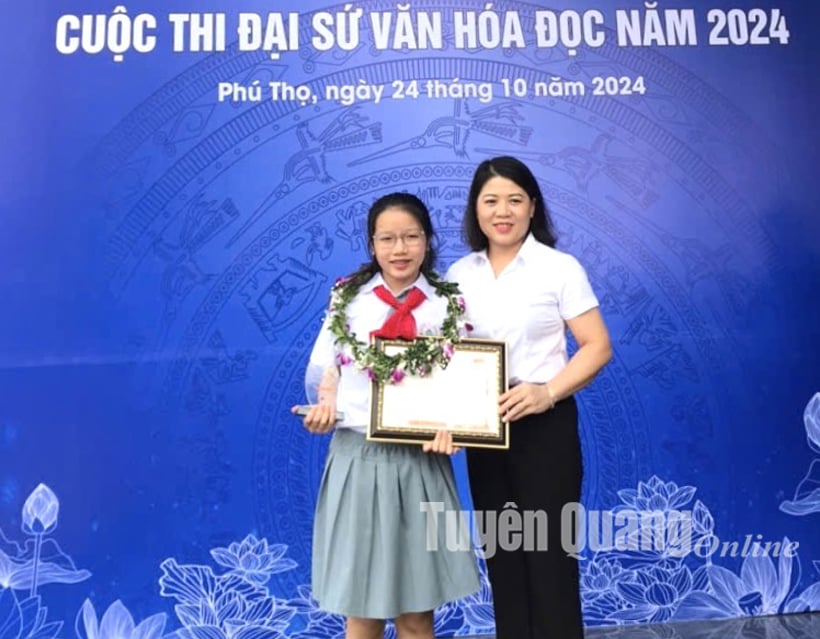 Tuyên Quang có 1 học sinh đoạt giải Nhất cuộc thi Đại sứ văn hóa đọc năm 2024