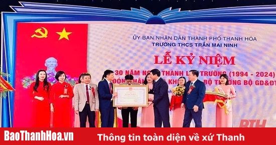 Tran Mai Ninh Secondary School: 30 years of solidarity - creativity - quality