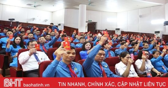 Đại hội Công đoàn Hà Tĩnh lần thứ XIX khai mạc phiên thứ nhất