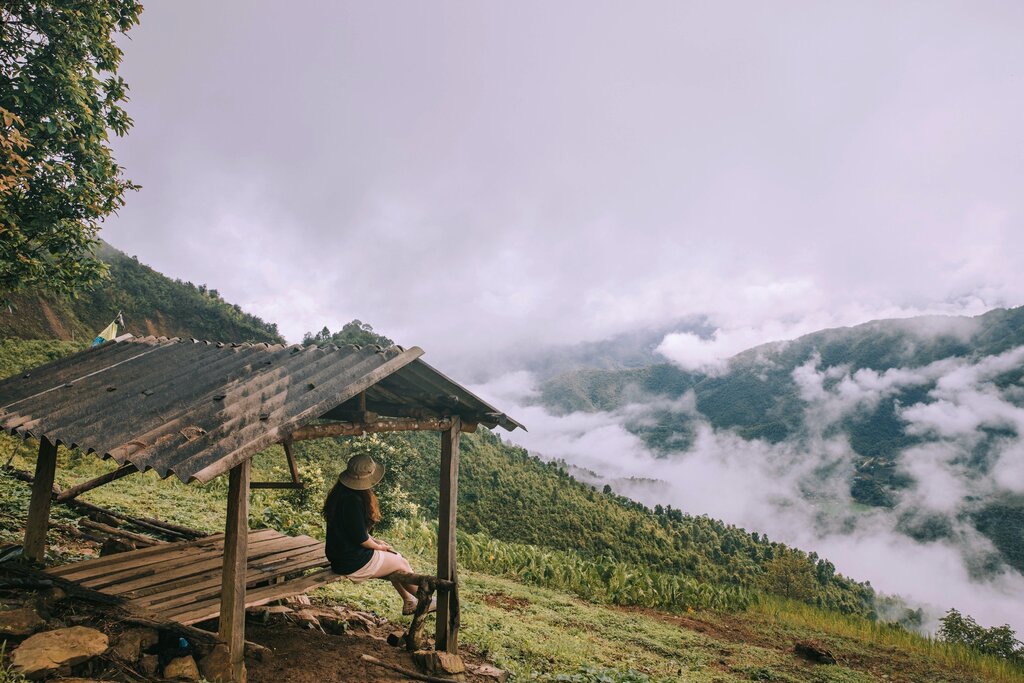 Chasse aux nuages ​​facile à Tenh Phong. Photo: Le Vi