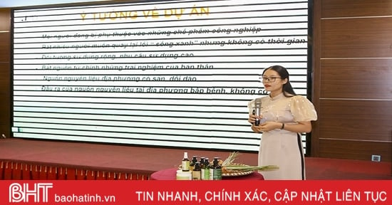 12 dự án, ý tưởng vào chung kết Cuộc thi Phụ nữ Hà Tĩnh khởi nghiệp