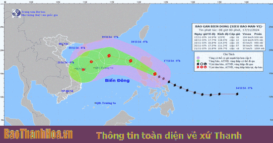 Chủ động ứng phó với diễn biến của siêu bão MAN-YI