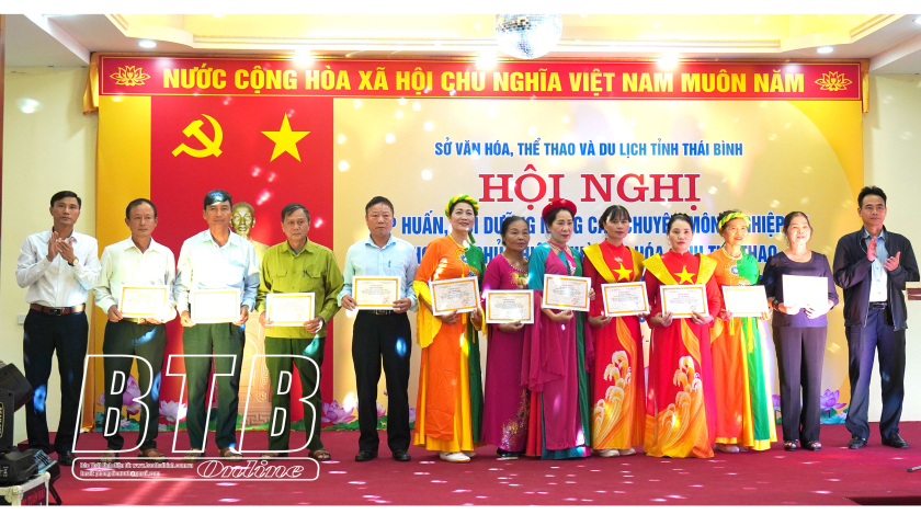 Hưng Hà: 150 học viên hoàn thành tập huấn nâng cao chuyên môn, nghiệp vụ văn hóa, thể thao