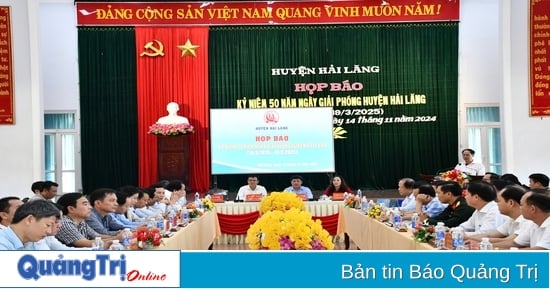 Họp báo về kỷ niệm 50 năm ngày giải phóng huyện Hải Lăng