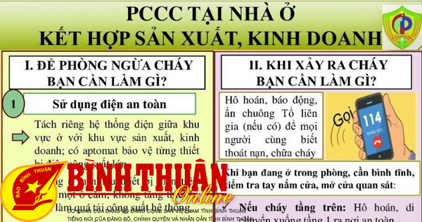 Para garantizar la prevención y la seguridad contra incendios en el uso de la electricidad, Binh Thuan Electricity Company recomienda respetuosamente: