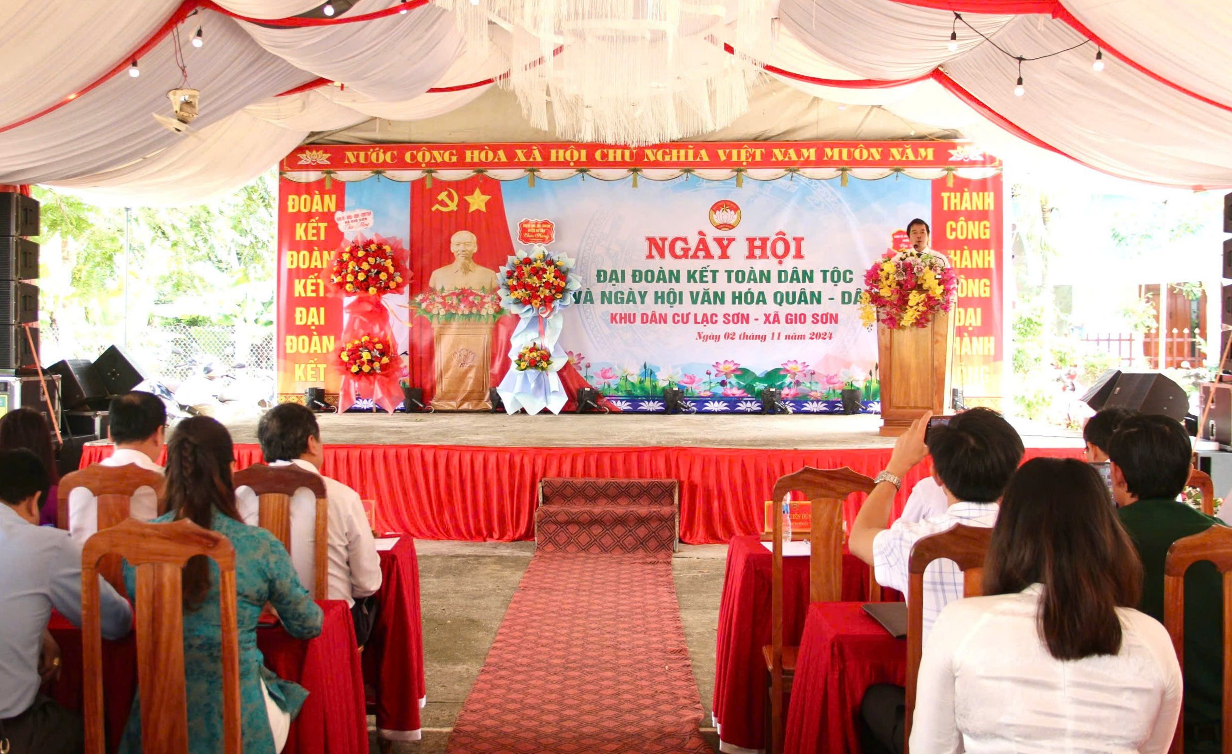 Lac Son residential area, Gio Son commune, Gio Linh district organizes National Great Unity Day