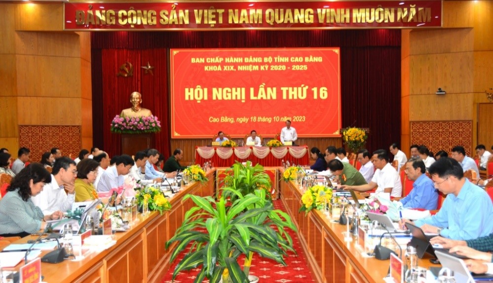 Hội nghị lần thứ 16 Ban Chấp hành Đảng bộ tỉnh khoá XIX, nhiệm kỳ 2020-2025