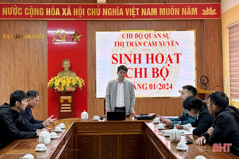 Chi bộ quân sự xã ở Hà Tĩnh: Kịp thời xây dựng quy chế, phân công nhiệm vụ