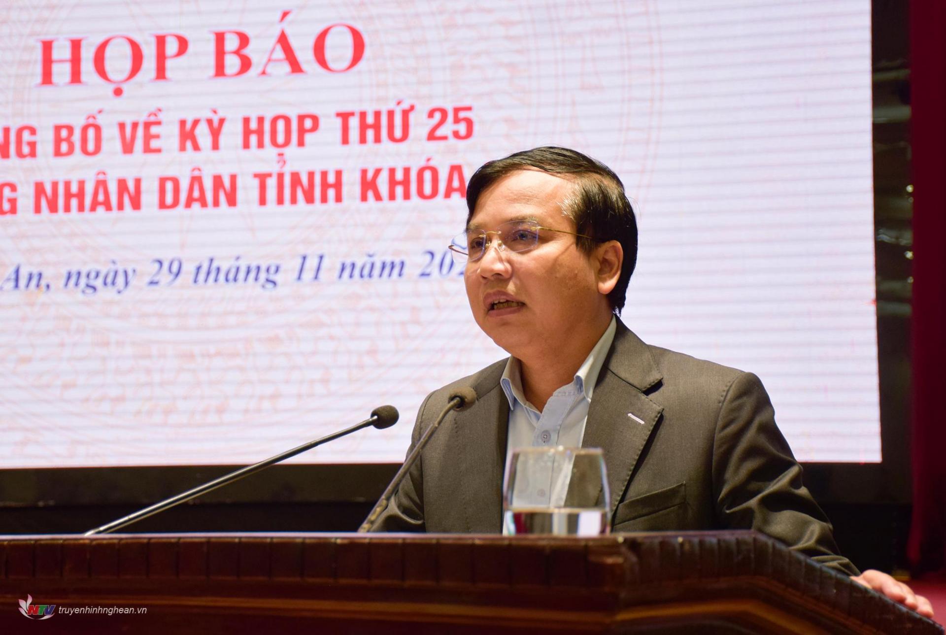 Vice Chairman of the Provincial People's Council Nguyen Nhu Khoi concluded the press conference.