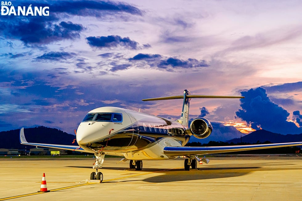 The G700 is a new aircraft line launched this year by Gulfstream and is currently at Da Nang airport.