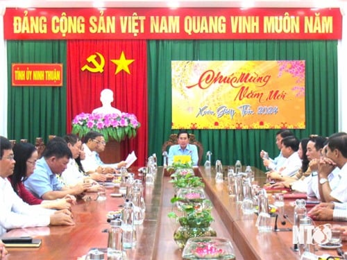 Thường trực Tỉnh ủy gặp mặt các ban đảng Tỉnh ủy đầu xuân mới