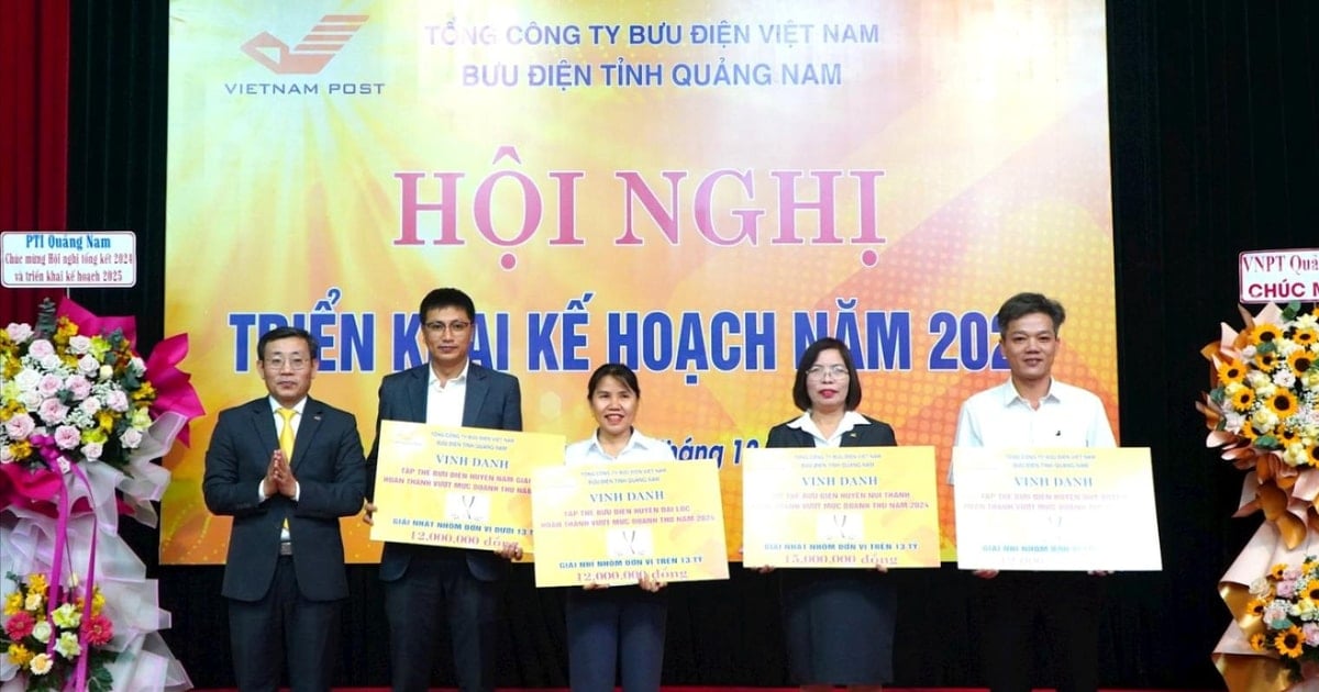 Doanh thu Bưu điện Quảng Nam năm 2024 ước đạt 195,1 tỷ đồng