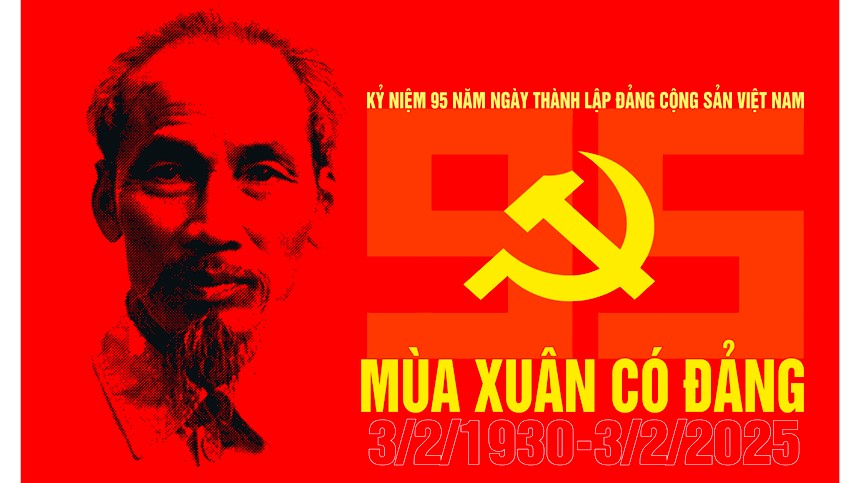 Organizing the 95th Anniversary of the Founding of the Communist Party of Vietnam (February 3, 1930 - February 3, 2025) and awarding Party badges