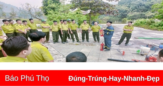 Tập huấn sử dụng phương tiện, dụng cụ chữa cháy rừng