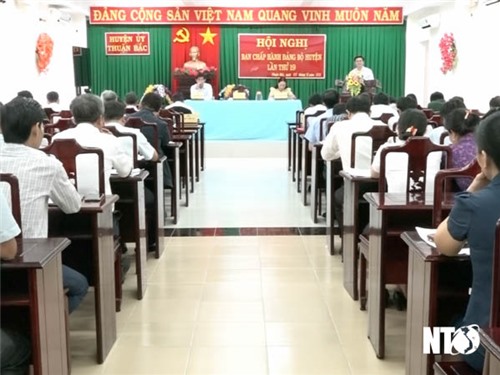 Thuan Bac District Party Committee evaluates the results of task implementation in 2023