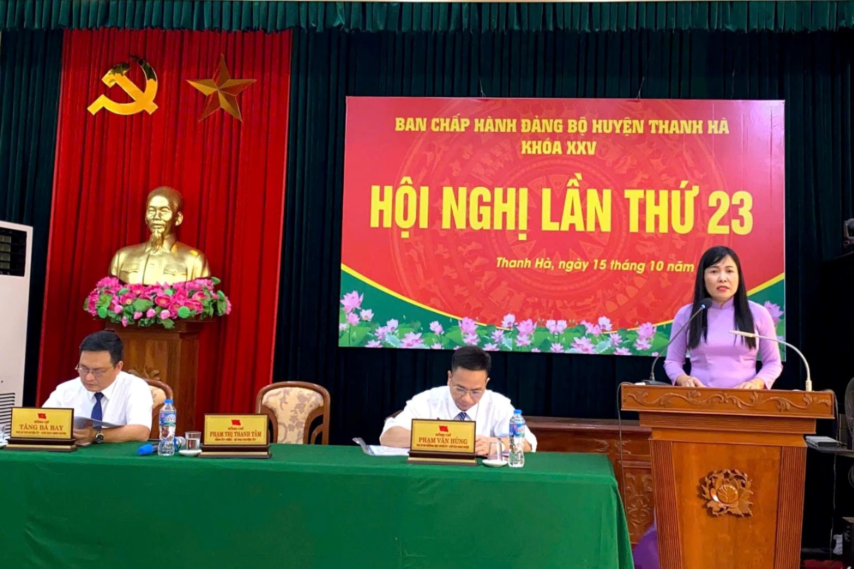 Thanh Hà chọn Đảng bộ xã Thanh Lang tổ chức đại hội điểm khối xã